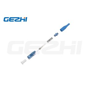 Compact Single Mode Simplex Optic Fiber Connector LC UPC APC 0.9mm FTTH Blue