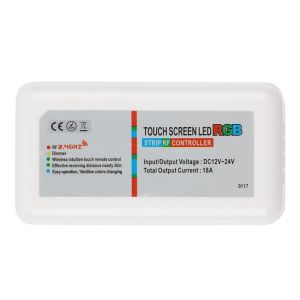 2.4G Wireless RGB Multi Color LED Controller , Touch Screen RGB LED Remote