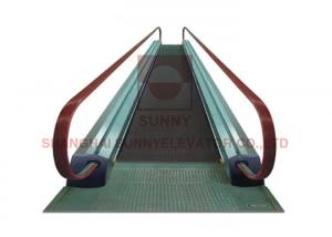 Quality Moving Walkway With Hairline Stainless Steel Inner & Outer Decking With Lighting Under Upper & Lower Landing Steps for sale