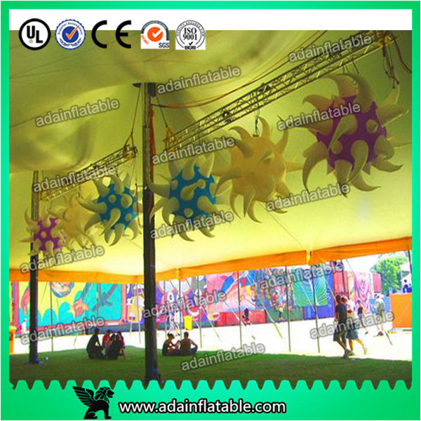 Inflatable Star Decoration with led light or common light (white color) for
