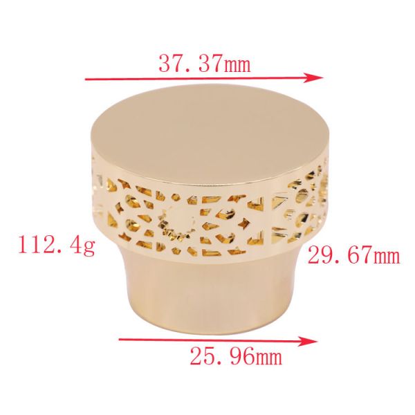 High Grade Ring Shaped Recycle Bottle Caps Unique Gold Zinc Alloy Free Sample