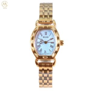 Minimalist Stylish Stainless Steel Strap Watch Quartz Silver Waterproof Watch