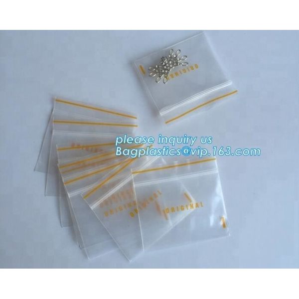 Buy Plastic Custom Printed Zip lockkk Plastic Bags Zip lockkk Bag For Packing Spare Part, yellow line, red line, red zip, yellow zi at wholesale prices