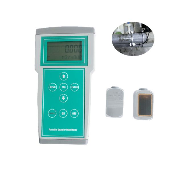 Buy Doppler Ultrasonic Flowmeter Portable Handheld Flow Monitor Meter at wholesale prices