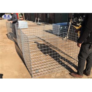 Mil 7 HDP Galvanized Sand Wall Military Hesco Barriers With 300 GSM UV