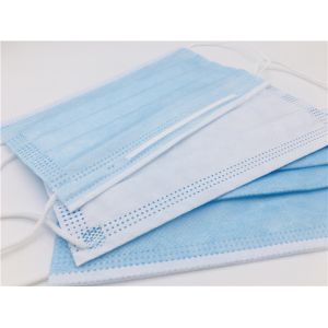 3 Ply Disposable Face Masks With Elastic Ear Loops