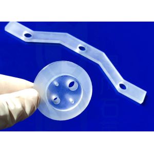 Cnc Machined Fused Quartz Parts Frosted Surface 450mm