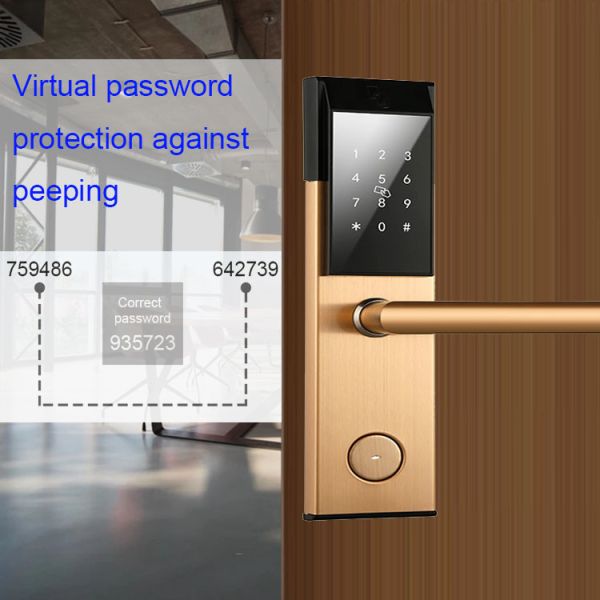 Ss Apartment Smart Door Lock PMS Smart House Lock TT Lock APP Control