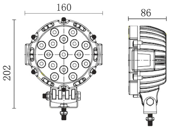 BB-2018（Epistar/CREE led work light)