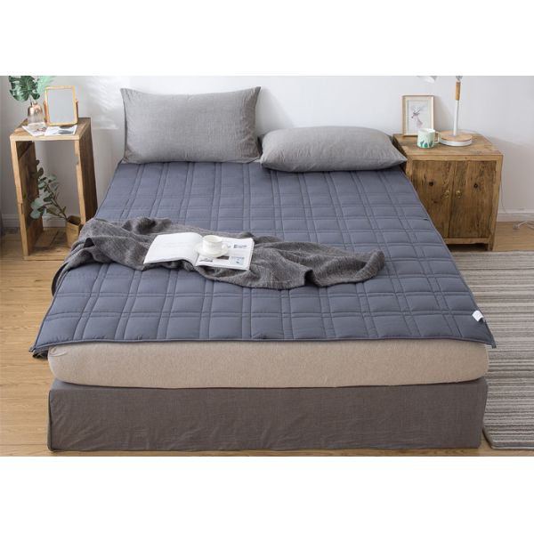 Buy Grey Fleece Fiber Kids 15lbs Weighted Blanket at wholesale prices