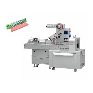 Manufacturing Taffy Candy Packaging Machine / Cut And Pillow Wraping Machine
