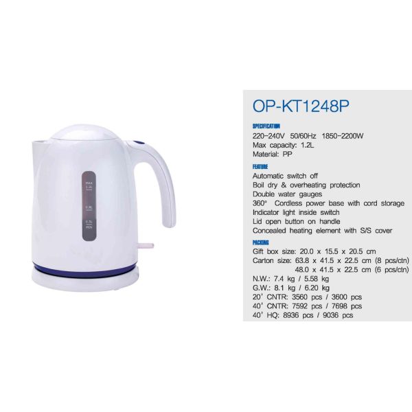 Hotel Standard Electric Kettle Functional for Kitchen HY-PL