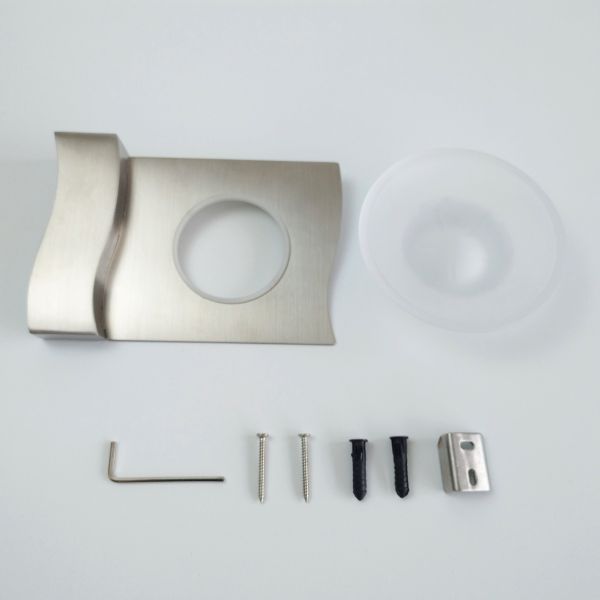 Stainless Steel 304 Soap Dish Holders Glass Dish Wall Mounted Bathroom Accessories