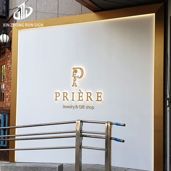 Wholesale Restaurant Outdoor Signs Stainless Steel Led Hollow Out Light Box