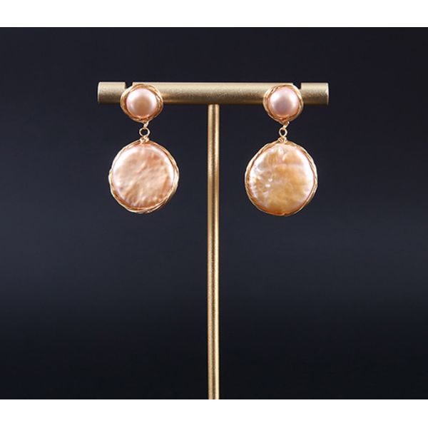 Natural Baroque Pearl Earring French Simple Pearl Stud Earrings Women Luxury Temperament Baroque Earring Wedding Gift