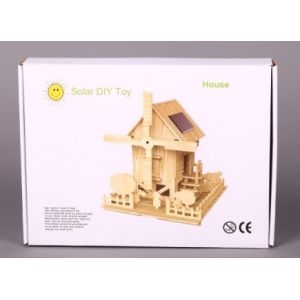 Small Solar Educational Toys Mini Wooden Playground Toys Science Kits