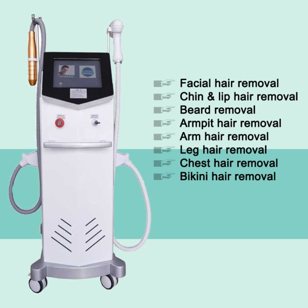 2 In 1 1064nm 808 Diode Laser Portable Q Switched Nd Yag Laser Tattoo Removal