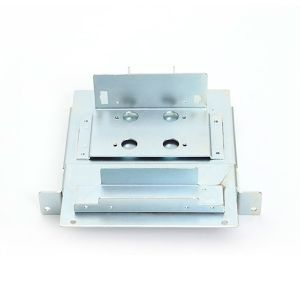 Galvanized Metal Bracket Manufactured with Customization Option and CNC Stamping