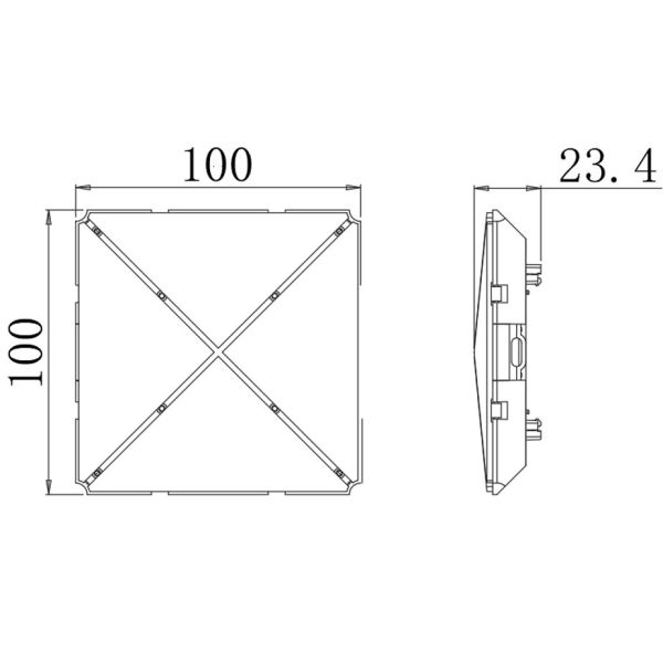 SMD RGB3535 Magic Mirror Led Strip P8mm 6000cd/2 Magic Mirror Strip