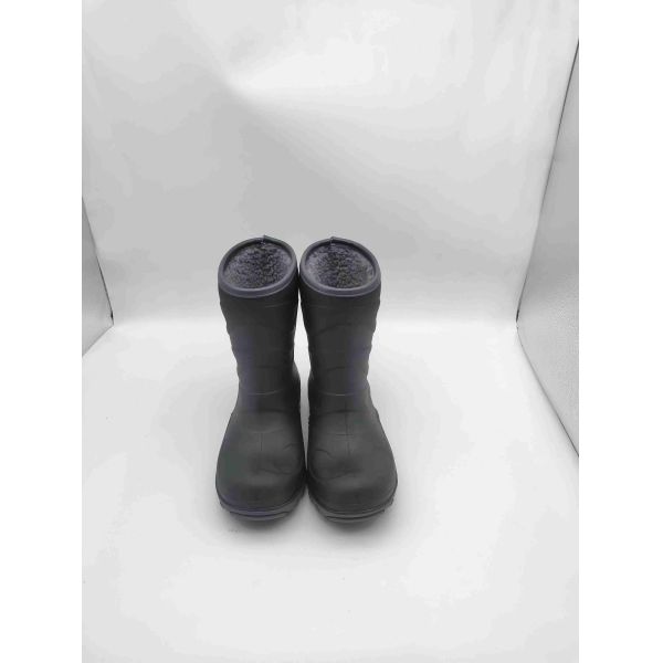 Anti Slip Waterproof TPR Kids Rain Boots Warm Lining Childrens Mud Boots