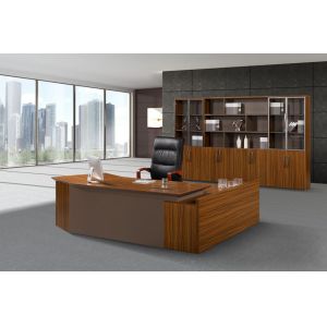 China MDF Panel Office Desk With Drawers , Office Furniture Executive Desk Oil Proof on sale