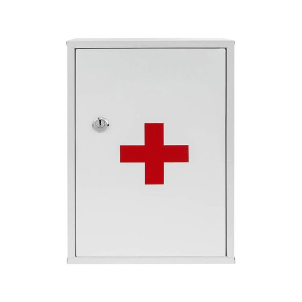 Buy Wall Mount First Aid Items Cabinet Steel Medicine Lock Box at wholesale prices
