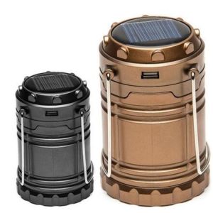 6 LED Solar Camping Light ,with Rechargeable Battery .