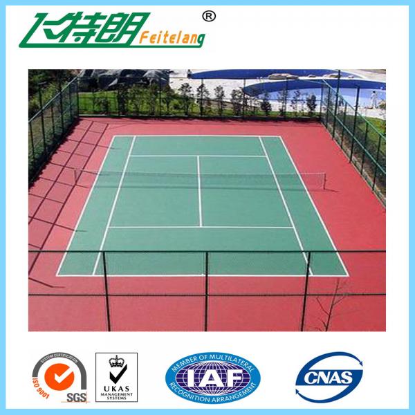 Buy PU Sports Court Flooring Synthetic Tennis Court / Basketball Court / Badminton Court for Ourtdoor or Indoor at wholesale prices