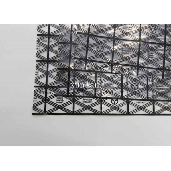 6 * 10 Inch Waterproof Conductive Grid Bags Offset Priting Any Color