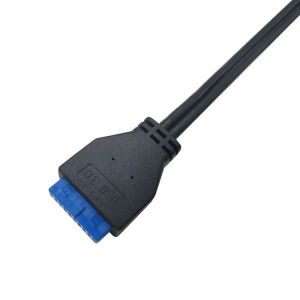 Custom 9.5" USB 3.2 Gen 20-Pin to USB 3.2 Gen Header Female-Male Front Panel