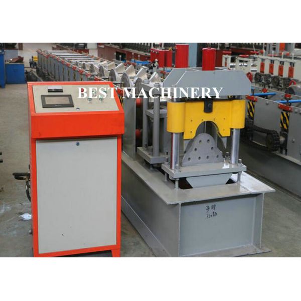 Cold Roll Color Steel Metal Roof Ridge Cap Forming Machine hydraulic Cutting type