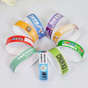 Factory Events Paper Bracelet With Bar Code Numbered Waterproof Pool Event