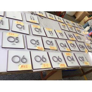 200*220mm Directional Address Signs , Indoor Wayfinding Signage