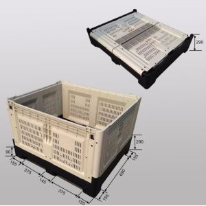 Heavy Duty Stackable logistics Plastic Pallet Boxes With Wheel