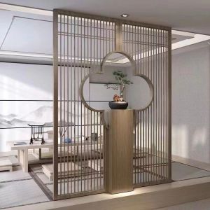 Folding Stainless Steel Hotel Furniture Mobile Screen Partition Modern