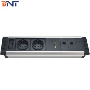Quality new design with double EU standard power tabletop mount socket for sale