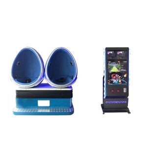 China 2 Seats VR Machine Egg Shaped Chair Free Vision Interactive Cabin With Dynamic Effect on sale