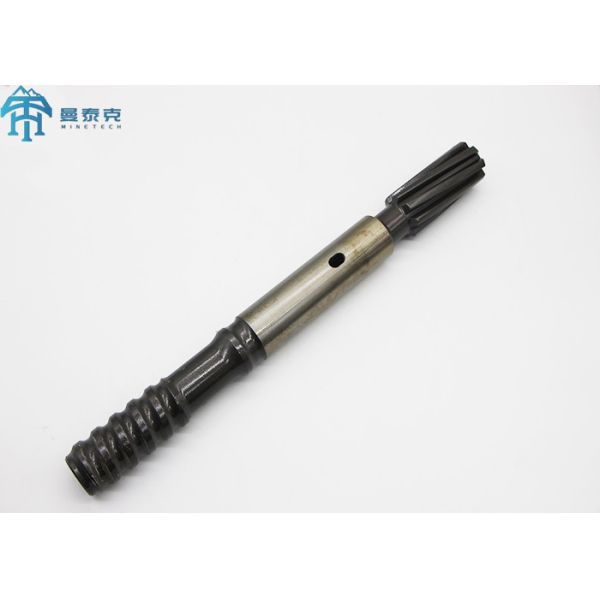T38 Shank Adapter for Rock Drilling with Tungsten Carbide and Milled Finish