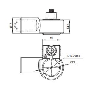 CW612N Forging Automotive Positive Battery Terminals ST135075-70