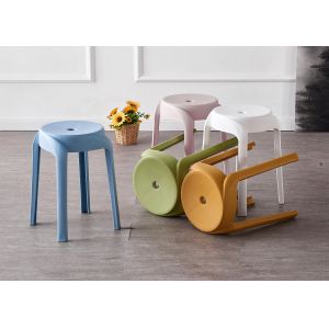 Stackable 4pcs/Ctn Modern White Plastic Dining Chairs