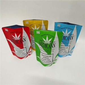 Cookie Flower Smell Proof Mylar Bag Children Resistant Weed Bag