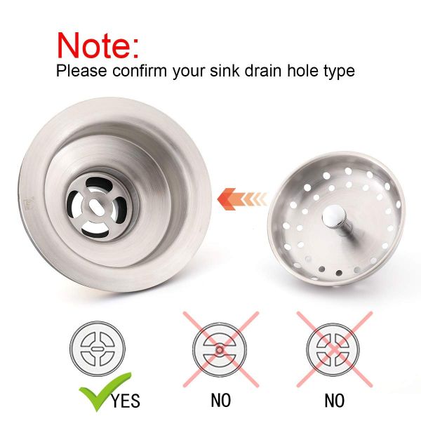 Commercial Sink Basket Replacement Sink Basket Replacement For 3-1/2 Inch Standard Drains