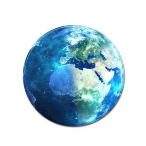 Planet Round Area Rugs Machine Washable Gaming Chair Rug