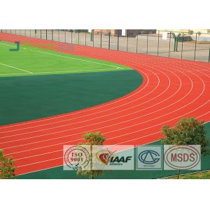 UV Resistant Outdoor Sports Field Surface , 8 Lanes 400 Meter Running Track