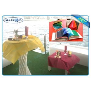 Multi Color / Multi Gram / 30-80 Gram PP Spunbond Non Woven Table Cover Outdoor