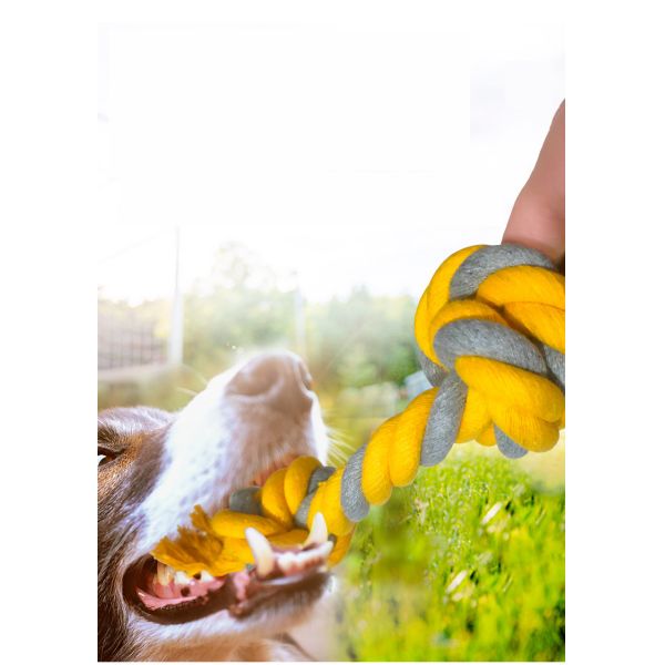 Chewer Toy Large Dog Aggressive Colors Crocheted Indestructible Rope Polyester Material