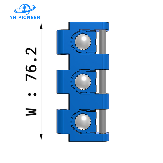 Polyoxymethylene POM Plastic Modular Belt With Roller For Automation And Sorting