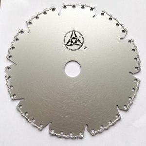 China 5inch 125x22.23mm Vacuum Brazed Diamond Blade For Stone Cutting on sale