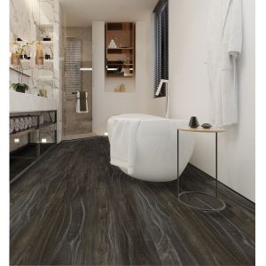GL-W7202-4 Walnut Vinyl Click SPC Flooring Freely Flowing Style