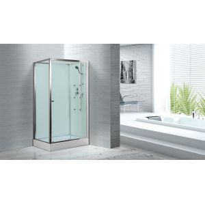 Massage Rooms / Clubs Rectangular Clear Glass Shower Enclosures With Tray